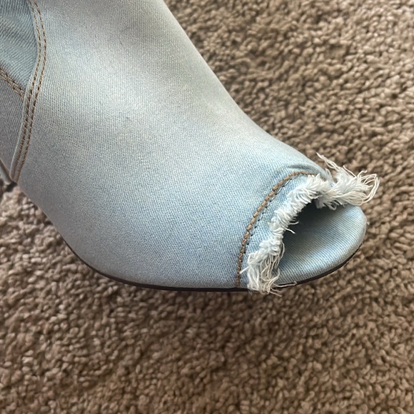 Peep tie Jean boots - Picture 4 of 4